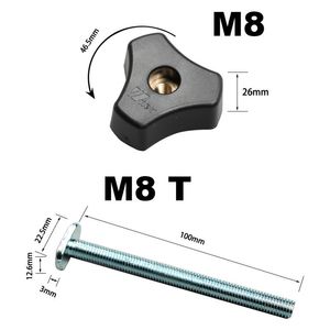 木工ルーターテーブルTトラックメタルクイックアクションホールドダウンクランプセットT-Slot T-Track Woodworking Toolアクセサリー