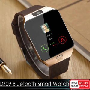 Relógios Smart Watch Men Digital Android Phone Bluetooth Relógio da câmera à prova d'água CARTA SIM CHAMADA PULHER WELLS DZ09