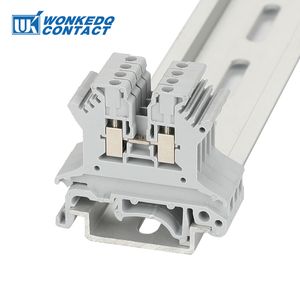 UK1.5N UK 1.5スクリューフィードスルーユニバーサルプラグコンタンクターUK-1.5Nワイヤー電気コネクタDINレールターミナルブロック