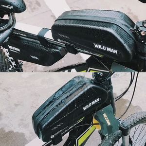 Wild Man Mountain Bike Bag Top Tube Pannier Rainproof Waterproof Bicycle Bag Front Cycling Fräska MTB ACCESORIOS