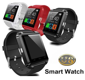 U8 Smart Watch Bluetooth -handledsklockor Altimeter Smartwatch för Apple iPhone 6 5S Samsung S4 S5 Obs Android HTC -telefoner Smartphone9565147