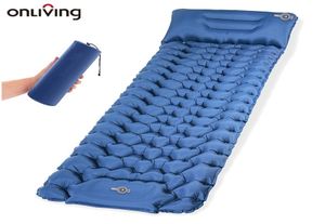 ONLIVING Camping Sleeping Mat Self Inflatable Mattress in Tent Bed Ultralight Air Pad Hiking 2202258753517