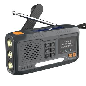 Radio Solar Ręcznie korka Awaryjna Awwerska Radia DAB/FM/Bluetooth Compatybilna Radio Lampa odczytu 3,5 mm Jacka SOS Alarm do biwakowania