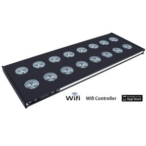 WIFI Control DimmableMarine fish tank coral tank LED light + coral light, magic light, round aquarium light app control