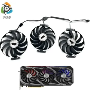 パッド95mm CF1010U12S ASUS ROG STRIX GEFORCE RTX 3060 TI 3070 3080 3090 3070TI 3080TIグラフィックスビデオカードのクーラーファン交換