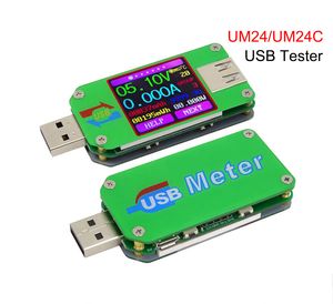 UM24 UM24C para aplicativo USB 2.0 LCD Voltímetro de voltímetro de bateria de carga de carga de corrente Multímetro Multímetro Medir Medida Testador