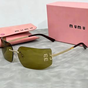 Top Luxurys MLU Sonnenbrille für Frauen Sonnenbrille Brief Sonnenbrille Landebahn Gläser quadratische Brille Schattierungen Fahren Fahren Sie Sonnenbrille