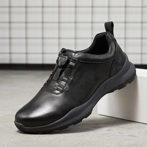 Sapatos casuais Self Buckle Laca de Athleisure Leather Autumn Winter Platform Soled Soled FlactionAale de atacado