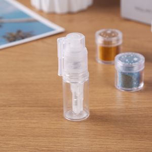 Empty Transparent Plastic Spray Bottle Makeup Powder Container Travel Sprayer