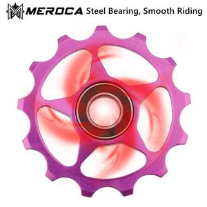 MTB Road Bike 11T 13T Deralleur Pulley Deralleur Guida Supporto ruota 8-11 Speed Bicycle Roller Idler 4/5/6mm per Shimano SRAM