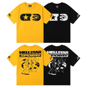 Cehennem Yıldız Maratonu Baskı Uzaylı High Street Gevşek Çift Erkek ve Kadın Kısa Kollu T-Shirt Yaz Haikyuu