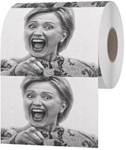 Hela Hillary Clinton toalettpapper Creative Selling Tissue Funny Gag Joke Gift 10 PCS per set6508914