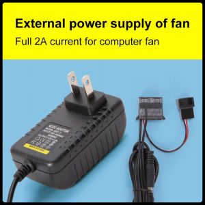 冷却220VからDC 12V 2Aパワーアダプター冷却ファントランス