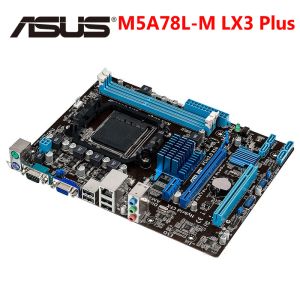 Motherboards ASUS M5A78LM LX3 Plus Motherboard M5A78L M LX 3 Plus Socket AM3+ Systemboard DDR3 AMD 760G 16GB Desktop Mainboard Used