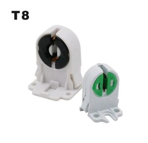 T8 Lamp Holder 21007 PBT Flame Retardant G13 Fluorescent Light Plastic Socket T4 T5 Lamp Base 50008 For LED Tube1153283