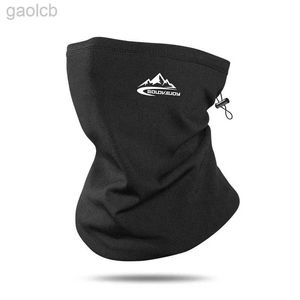 Fashion Face Masks Neck Gaiter Polyester Motorcycling Face Mask Outdoor Fleece Neck Warmer Gaiter Thermal Half Face Cover Cycling Snowboard Ski Mask Scarf 240410