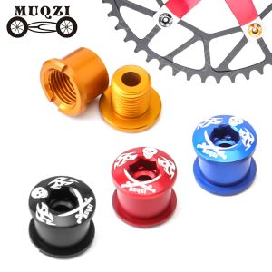 MUQZI 5PCS Chainring Screw Bicycle Chainwheel Bolts MTB Road Bike Aluminum Alloy Crankset Screw