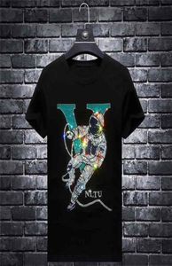 Plus Size 7xl Letter Rhines T Shirts Männer Marke Kurzarm Modem Man Streetwear o Hals Schlanker Modal Baumwoll T -Shirts 2104097249938