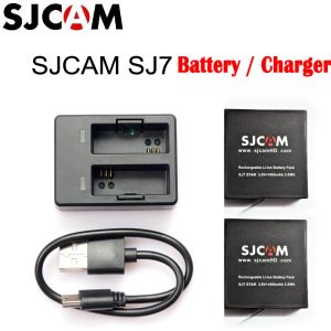 Tillbehör Original SJCAM SJ7 STAR Dualslot Battery Travel Charger för SJ7 Sports DV -kamera