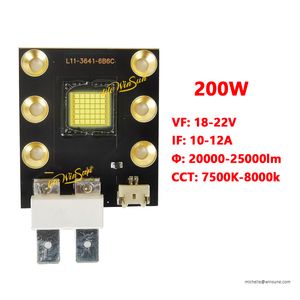 18V 10A 200W LED SSD-300 SST-300 YYT-320 Zamień LED Obserwuj Light Light DJ LED Zimne białe światło medyczne źródło lampy