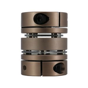 D26L35 4-12 Aluminium flexible coupler high torque double dual diaphragm coupling with elastic connector for 3d screw and motor