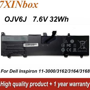 Batteries 7XINbox 0JV6J OJV6J 8NWF3 7.6V 32Wh Laptop Battery For DELL Inspiron 113000 113162 113164 113168 P24T001 Series Notebook