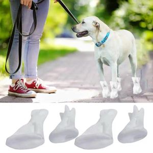 Capas de pé de vestuário para cães para cães ajustáveis 2 pares sapatos de estimação sem lavagem sujeira respirável
