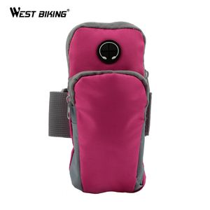 WEST BIKING Running Jogging Sports Protective Phone Bag Sports Wrist Bag Arm Bags Outdoor Waterproof Cycling Bicycle Bags