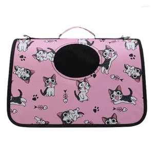 Transportadores de gatos bolsas de transportadora pequena para cães Bolsas de mufffle de moda respirável