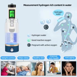 Yieryi 4 i 1 H2/pH/ORP/TEMP -mätare Digital vattenkvalitet Tester för pooler, dricksvatten, akvarier