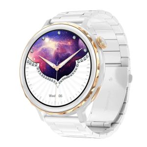 Watches Women Fashion Smart Watch HT21 1.32 tum HD stor skärm Bluetooth Call AI Voice Assistant Health Monitor Lady Smartwatch