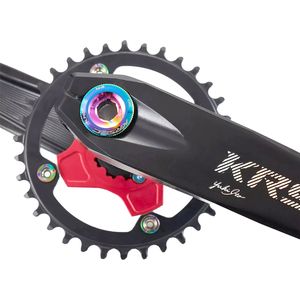 KRSEC Bicycle Integrated Crankset Screw Mtb Crank Cover Cap Mountain Bike Hollowtech Connecting Rods Cover Cap M18/M20 Cycling