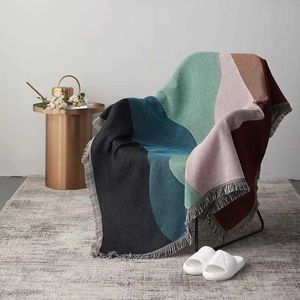 Cobertores Boho Toco de arremesso de cobertor Sofá reversível cobertor para cama para camping ao ar livre Tapete de piqueniques Contraste Decora de tapeçaria de parede