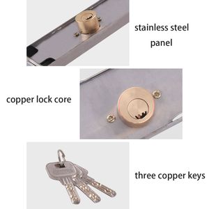 Rolling Security Door Lock Roll Gate Anti-THE LOCKS MED KEY INSTALL Middle eller Bottom Garage Gate Hardware Locks Hardware