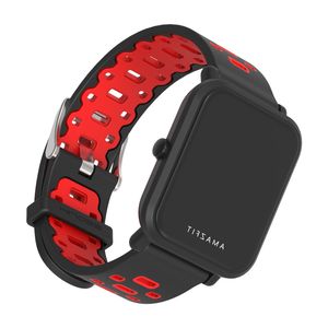 20mm Silicone Wrist Strap Bracelet for Xiaomi Huami Amazfit Bip GTR BIT Accessories Watch Band For Amazfit GTS Correa