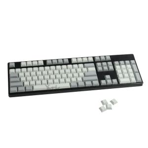 Acessórios YMDK 108 Chave em branco Cinza Leory DSA Keycap PBT para ANSI MX Mecânica Teclado