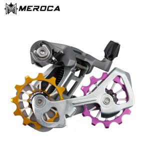 MEROCA Ceramic Bearing Folding Bike Rear Derailleur 12T Positive Negative Gear Guide Wheel Ultralight Iamok Bicycle Parts