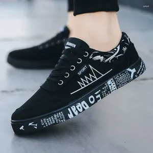 Casual Shoes Comemore Black Black Platform Male Sneakers Summer Men's Canvas Sport Men Koreańska wersja