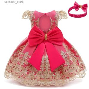 Mädchenkleider Baby Girls Kleidung 3 6 9 12 18 24 Monate Kleinkind Neugeborene Taufkleid Spitze Prinzessin 1 Jahre alte Geburtstagsfeier Taufe L47