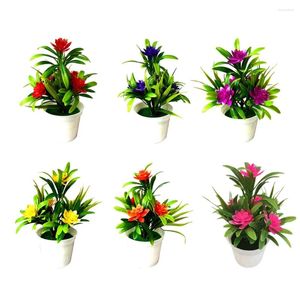 Dekorativa blommor 2st PP Plastics Artificial Bonsai Decoration Flower False Plants Uquisite For Garden Desktop