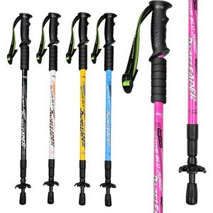 Collapsible Trekking Poles Adjustable Walking Sticks Lightweight Quick Flip Lock for Hiking Walking and Cross Trekking