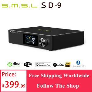 Игроки SMSL SD9 MQA Полный декодирование Hifi Network Music Player SD9 Поддержка DSD, WAV APE, FLAC AIFF, MP3 Desktop Player SU9