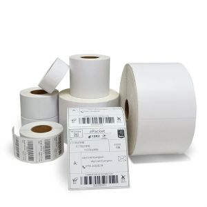 Stampanti Etichetta Thermal Etichetta adesivo PREZZO PREZZO SUPERMATORE Etichetta a barre vuoto Stampa diretta Forniture di stampa impermeabile Roll/Adesive dello stack