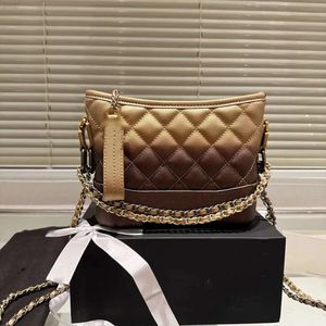 Marchio francese vera designer in pelle vera sacca per vagabondaggio classico reticolo diamante reticolo a spalla singola a spalla da donna metallo a catena crossbody thread borse