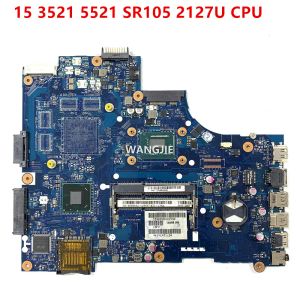 Placa -mãe para Dell Inspiron 15 3521 5521 Laptop Placa -mãe SR105 2127U CPU VAW00 LA9104P CN03H0VW 03H0VW Placa principal