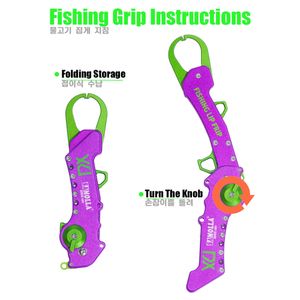 Fishing Grip Alüminyum Alaşım Tackle kanca denetleyicisi balık dudak el kavrama pensier kavrayıcı ayarlanabilir Grabber Acelesorios De Pesca