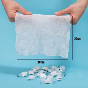 100pcs Compressed Towel Wet Wipes Paper Face Towel Tablet Disposable Napkin Portable Magic Towel Coin Tissues Make Up for Travel