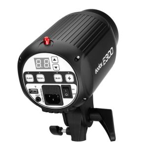 GODOX E300 300WS FOTOGRAFI STUDIO FLASH + 50 X 70 cm honungskaka GIRD + 180 cm Light Stand + AT-16 Trigger Flash Kit