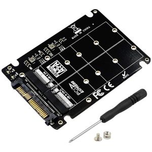 Läsare SFF8639 NVME U.2 till NGFF M.2 M Key B Key SSD Adapter PCIE3.0 X16 GEN3 Design för 2280 2260 2242 2230 SSD