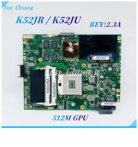 マザーボードK52JR Rev：2.3A ASUS K52JU K52JB K52JE K52JR K52J A52J X52J K52JTラップトップマザーボードとGPU HM55 DDR3